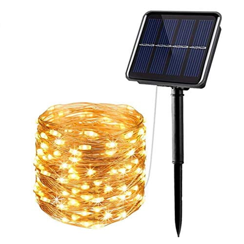 Details about  / Solar LED powered Fairy String Rope strip Lights Waterproof Outdoor garden patio